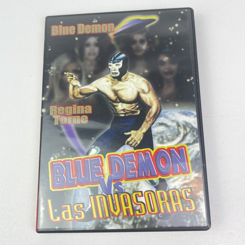 Blue Demon Vs Las Invasoras DVD Spanish Regina Torne Alejandro Moreno Mexico‎